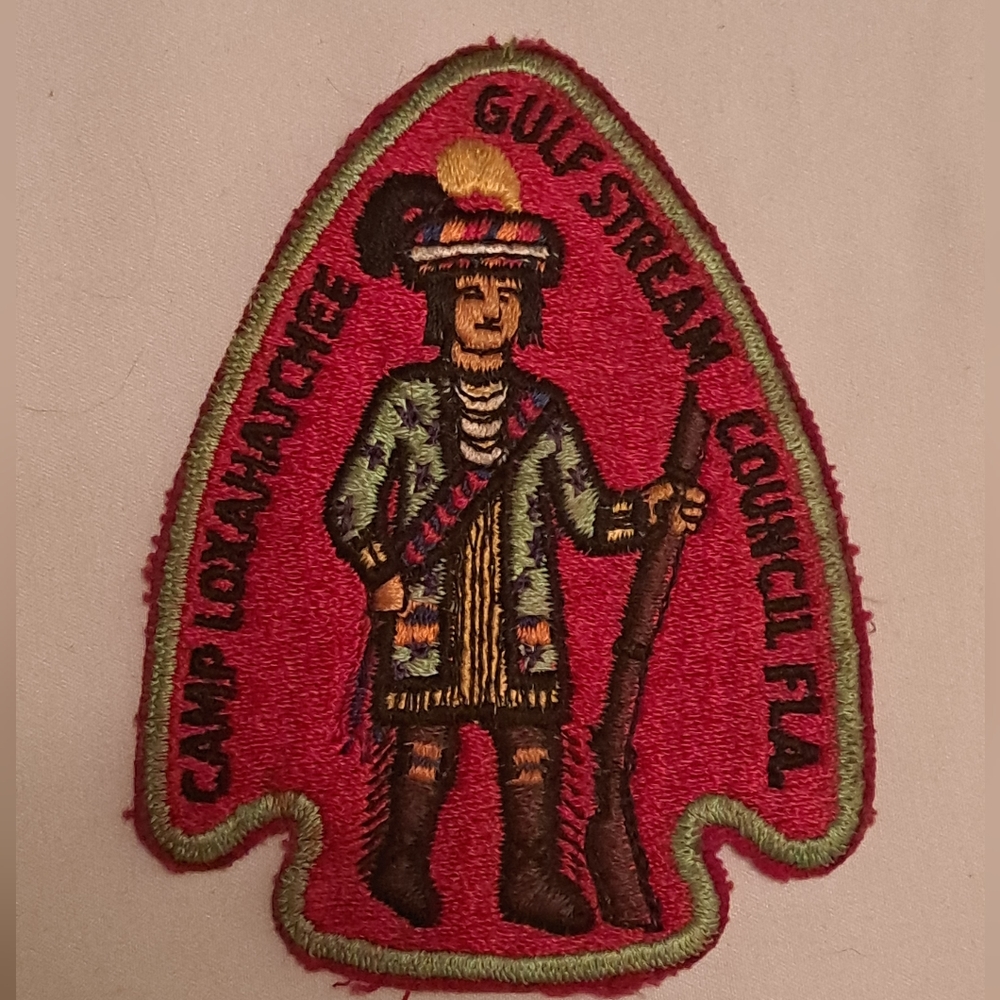 Vintage 1960s CAMP TANAH-KEETA Boy Scout Camper PATCH Solid Arrowhead Uniform